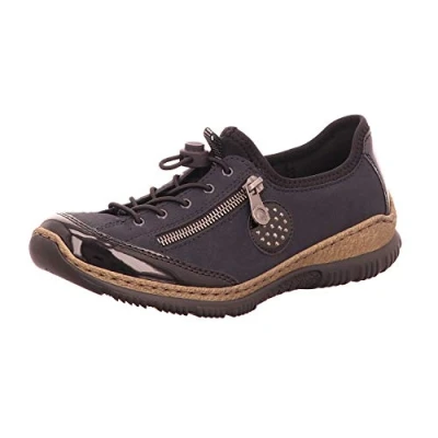 Imagen de Rieker N3268, Zapatillas sin Cordones Mujer, Black Pacific Baltic 01, 41 EU