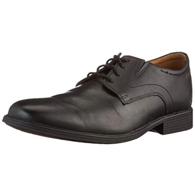 Imagen de Clarks Whiddon Plain, Zapatos Oxford para Hombre Black Leather 5b504f, 39.5 EU Ancho
