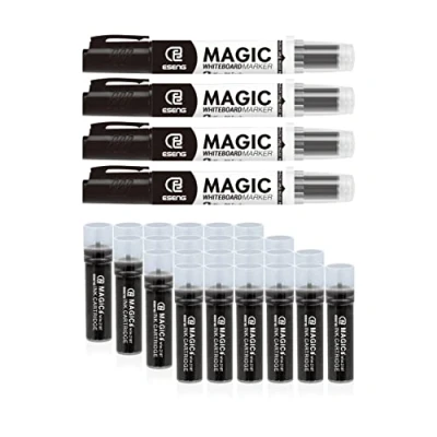Imagen de ESENG® Whiteboard Magic WM 218 (4 marcadores + 24 cartuchos Negro)