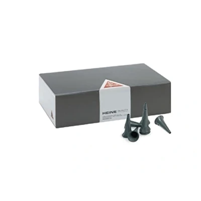 Imagen de Heine GIMA 31515 Espéculo de espétula pequeña (2,5 mm diámetro), color gris, CF. 1000 unidades, 2,5 mm, Dispensador unidades