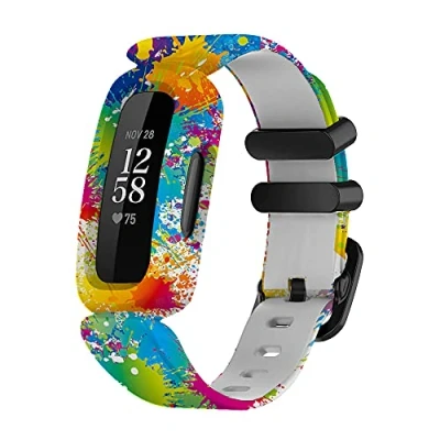 Imagen de WIIKAI Compatible con Fitbit Ace 3/Inspire 2 Correas para Relojes, Correa de Pulsera Reemplazo.(Pintado)