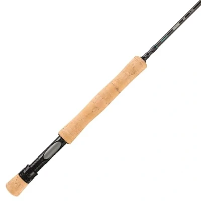 Imagen de Shakespeare Cedar Canyon Elite Caña de Mosca Construcción Fibra Carbono Primera Calidad, acción Media rápida para lanzar con precisión, 4 pc, Asiento Carrete Aluminio Ligero, 9 7/8 WT