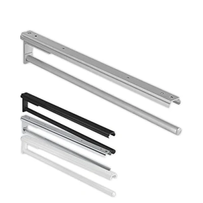 Imagen de Diseño toallero Extensible baño &amp; Cocina de Armario ( Modelo h6008 Plata anodizado Vajilla 1 Longitud 465 mm, Fabricado en Alemania, Pieza