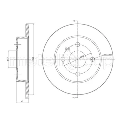 Imagen de Disco de freno METELLI 23 0488C