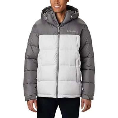Imagen de Columbia Pike Lake Hooded Jacket, Chaqueta Acolchada Con Capucha para Hombre, Nimbus Grey/City Grey, Talla L