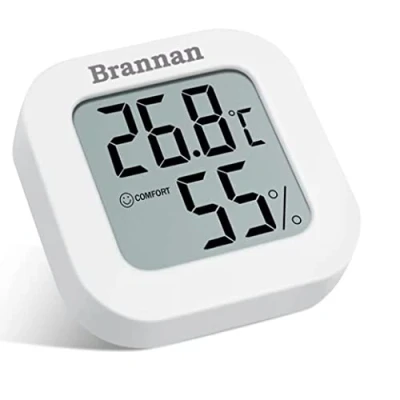 Imagen de Termómetro LCD para habitación higrómetro medidor de humedad interior preciso Temperatura ambiente y con pantalla digital monitorear la casa, oficina