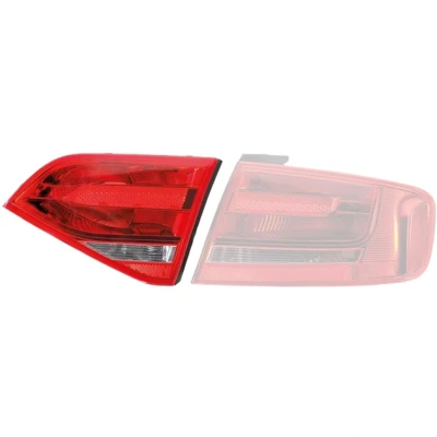Imagen de HELLA 2TZ 009 687 111 Piloto trasero izquierda Parte interior P21W, W16W 12 transparente, Rojo con lámpara portalámparas AUDI: A4 B8 Berlina