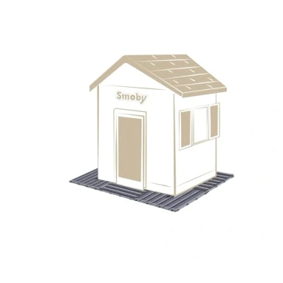 Imagen de Smoby Set de 6 Baldosas Suelo Casa 45x45cm Imitaci�n madera texturada Anti UV Pl�stico 100% reciclado y reciclable