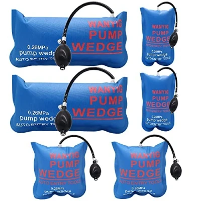 Imagen de WANYI 6 Piezas Air Wedge Pump, Cuña de Aire Bomba S/M/L Cojines Montaje Madera Grandes Peso Carga 300 kg para puerta/palanca