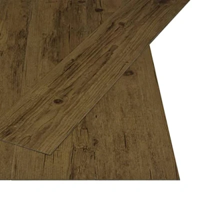 Imagen de vidaXL Lamas para Suelo Autoadhesivas Lozas Azulejos Baldosas Pegatinas Decoración Piso Balcón Hogar Casa PVC 4,46 m² 3 mm Marrón Natural