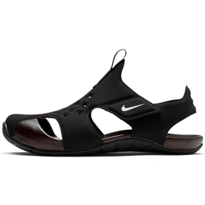 Imagen de Nike Performance Sunray Protect 2 Zapatillas acuáticas para niños, Talla: 18.5, Black/white Fibra sintética