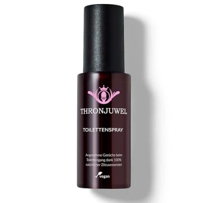 Imagen de Thronjuwel Spray para el WC ambientador inodoros contra olores del baño, Aerosol Que Deja un Aroma Agradable en baño neutralizador de váter, 60ml Llevar Bolso Mano