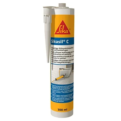 Imagen de Sika 73984 SIKASIL C Silicona sanitaria (300 ml, transparente