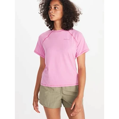 Imagen de Marmot Wm&#039;s Windridge SS, camiseta funcional transpirable, de deporte manga corta, fitness secado rápido, Mujer, Wild Orchid, XS