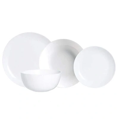 Imagen de Luminarc Diwali Vajilla Opal 19 Piezas 6 Personas Blanco