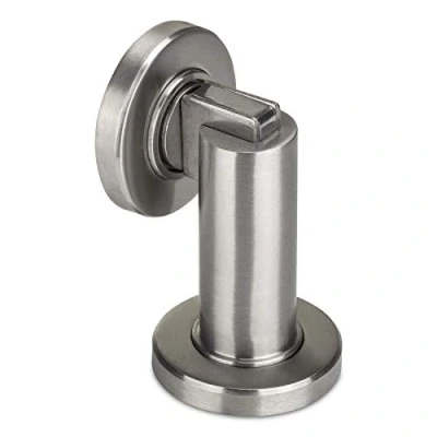 Imagen de SOTECH 1 tope magnético para puerta, acero inoxidable, diámetro de 50 mm, altura 90 incluye material fijación montaje en pared y suelo