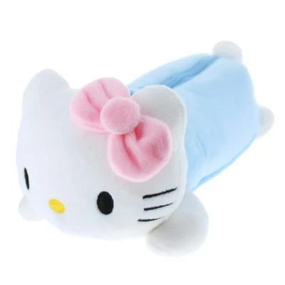 Imagen de Blueprint Collections estuche de peluche Hello Kitty, papelería kawaii, bonita papelería, suministros escolares, para bolígrafos, regalos