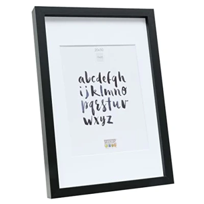 Imagen de Deknudt Frames Fotos Basic, moldura Alta Negro de Madera con pptt Control=Formato del Marco, 20 x 30 cm