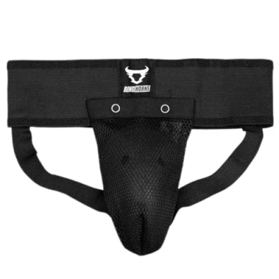 Imagen de Ringhorns Charger Coquilla y portacoquilla para niño, Boys, Negro, 8 años