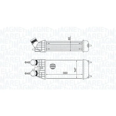 Imagen de MAGNETI MARELLI 351319204470 Intercooler PEUGEOT: 308 I Hatchback, 208 207 CITROËN: C3 II, DS3 Hatchback
