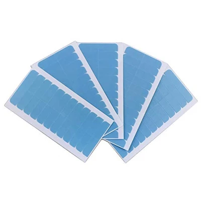 Imagen de ShowJarlly 1 rollo de cinta adhesiva doble cara encaje frontal para peluca, color azul