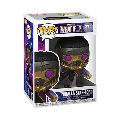 Imagen de Funko Pop! Marvel: Marvel What If T’Challa Star Lord Figura de Vinilo Coleccionable Idea Regalo Mercancia Oficial Juguetes para Niños y Adultos TV Fans