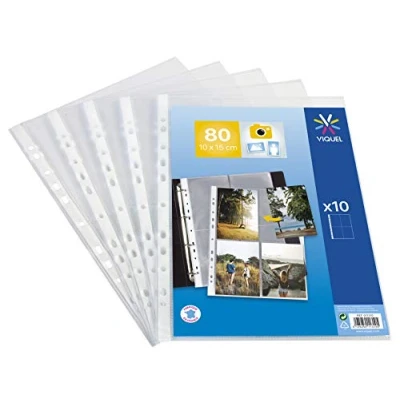 Imagen de Viquel Lote de 10 sobres perforados para tarjetas postales (10 x 15 cm)