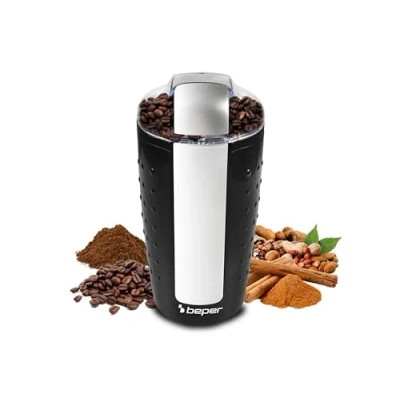 Imagen de Beper BP.581 Molinillo Cafe para Granos de Café, Frutas y Semillas, 250 W, Acero Inoxidable