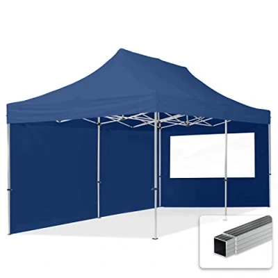 Imagen de TOOLPORT Carpa Plegable Pabellón 3x6m 4 Partes Laterales ALU PES300 Party Techo 100% Azul
