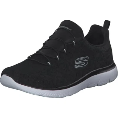 Imagen de Skechers Summits Good Taste, Zapatillas de Deporte Mujer, Black Mesh/White Trim, 37 EU