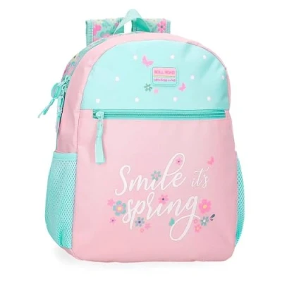 Imagen de Roll Road Spring Dream Mochila Escolar Adaptable a Carro Multicolor 27x33x11 cms Poliéster