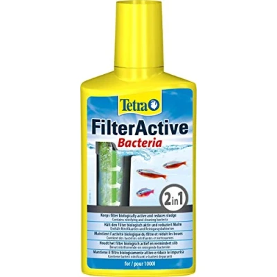 Imagen de Tetra FilterActive 250 ml Contiene bacterias iniciadoras vivas y limpiadoras reductoras de lodo