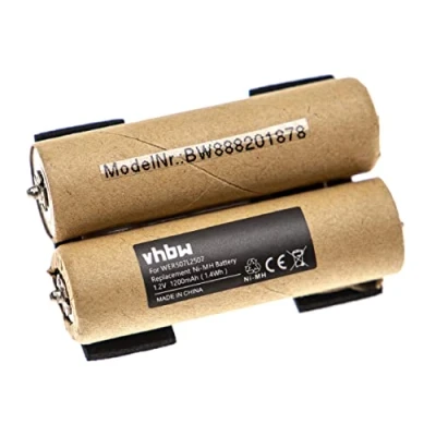 Imagen de vhbw batería Compatible con Panasonic ER146, ER147, ER148, ER507 afeitadora cortadora de Pelo (1200mAh 1,2V)