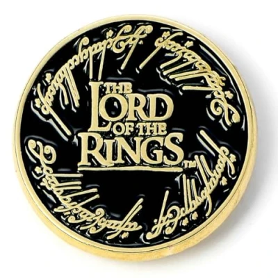 Imagen de The Lord of Rings Insignia de pin con logotipo, talla única, Zinc, negro, LRPB0004