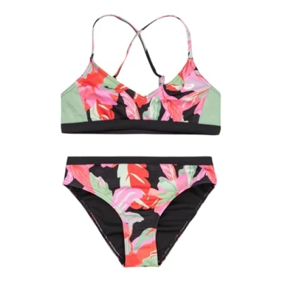 Imagen de Roxy Active Athletic TRI Bikini para niños, Talla: 12a, Anthracite the moves