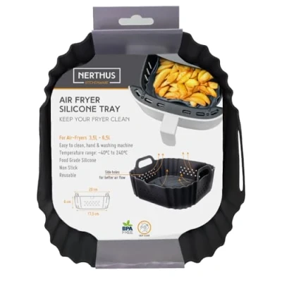 Imagen de NERTHUS FIH 1175 Bandeja Air Fryer Silicona Perforada