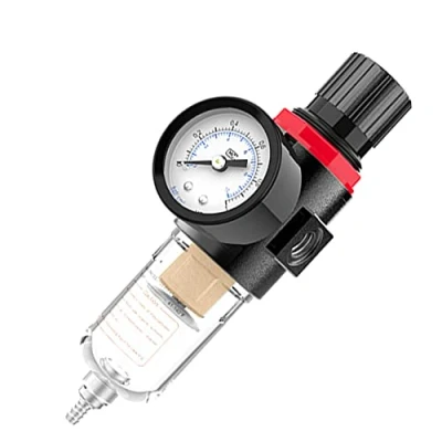 Imagen de CENPEK Filtro de aire compresor 1/4 &quot;Regulador presión Separador aceite agua trampa con lubricador Copa para herramientas System B