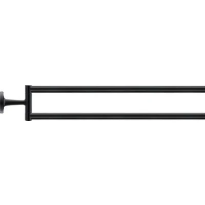 Imagen de Duravit 0099414600 Starck Toallero de 2 Brazos, Color Negro Mate