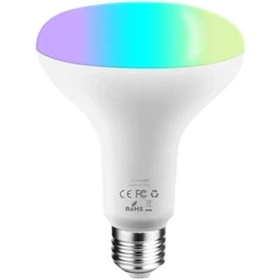 Imagen de ngnsky Bombilla inteligente Matter BR30 funciona con Homekit, Alexa, control por aplicación y voz, mando a distancia, regulable, RGBCW, 12 W