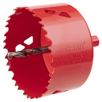 Imagen de wolfcraft Sierra de corona BiM I 5476000 Para materiales obra en seco, madera, plásticos y metales, profundidad corte 40 mm