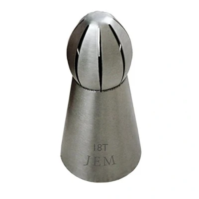 Imagen de PME Jem Boquillas para tuberías de torsión 18T y 19T, Juego 2, Acero Inoxidable, Plateado, 3 x 8 cm