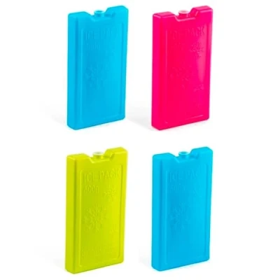 Imagen de AC Pack de 4 Acumuladores Frío N.º 7 500 G Fabricado en Plástico Ideal para Mantener la Temperatura tu Nevera portátil 20 x 10,5 2,5 Color Aleatorio
