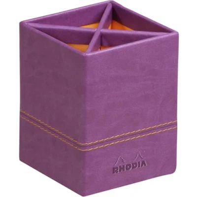 Imagen de Clairefontaine Rhodiarama Portalápices de piel sintética 8 x 11 cm), color morado oscuro