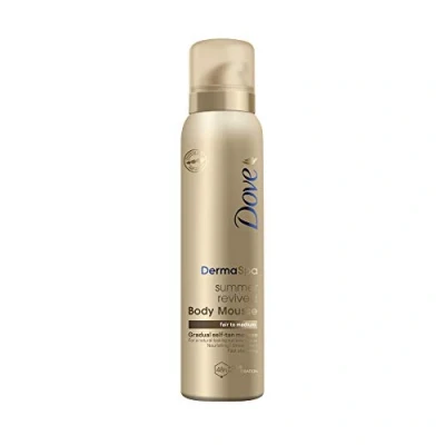 Imagen de Dove Summer Revived Espuma corporal autobronceadora gradual ligera a media, 1 mousse de bronceado para un aspecto natural todo tipo piel, 150 ml
