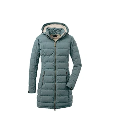 Imagen de Killtec Gw 13 Wmn Qltd Prk Parka Funcional con Capucha Desmontable, Aqua Verde, 44 para Mujer
