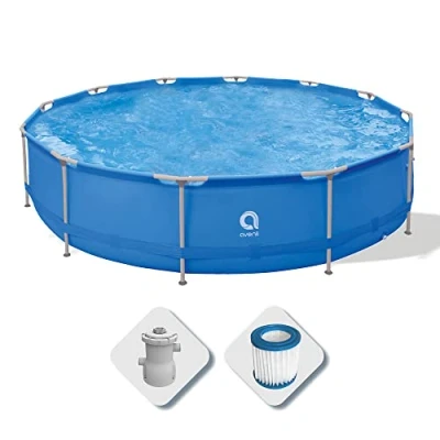 Imagen de Avenli Piscina Redonda con Estructura, Azul