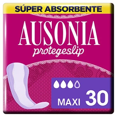 Imagen de Ausonia Salvaslip Protegeslips/Salvaslips, 30 Unidades con Sistema No Olor, Máxima Protección