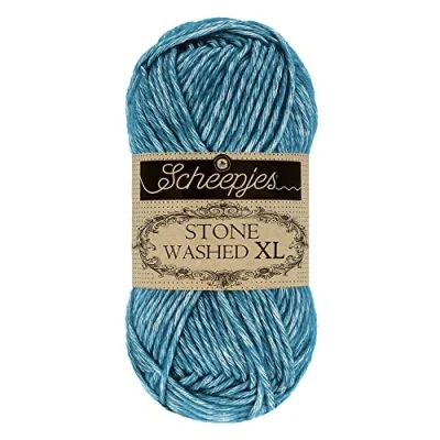 Imagen de Scheepjes 845 Azul Apatito Stone Washed (SG) Hilo 10x50g