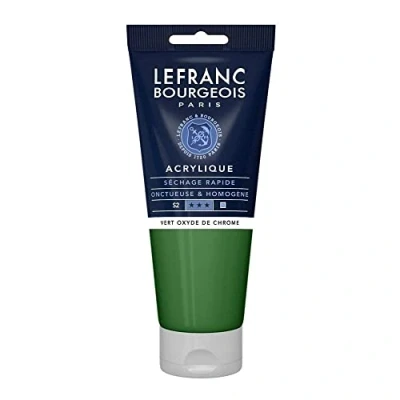 Imagen de Lefranc Bourgeois Acrílico Fine, Verde óxido de Cromo, 200 ml