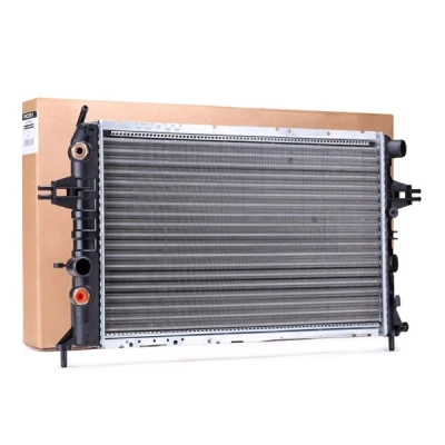 Imagen de NRF EASY FIT 55351 Radiador, refrigeración del motor Aluminio 600 366 42 con arandela de caucho Aletas soldadas OPEL: Astra G CC